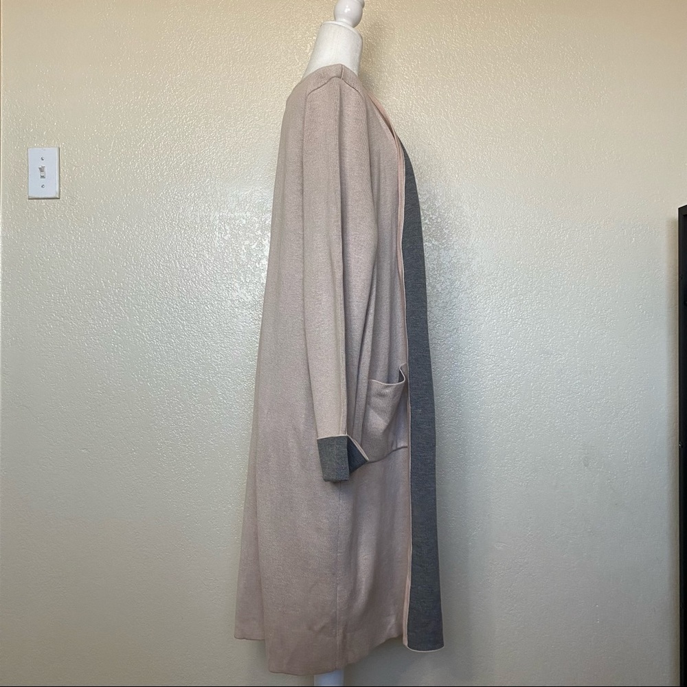 Calvin Klein Open Front Dster Cardigan in Pink and Gray Plus Size 2X NWT - Picture 7 of 10